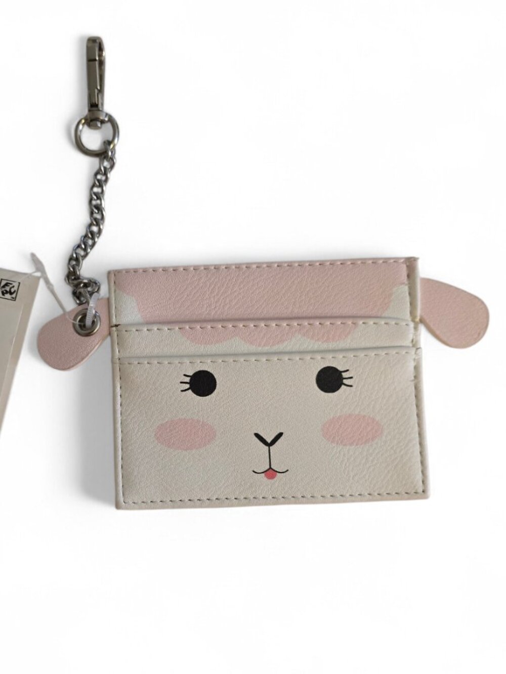 Madden Girl Animal Card Holder Keychain Wallet NWT Cute Lamb Tiger Coin Purse - Picture 3 of 10